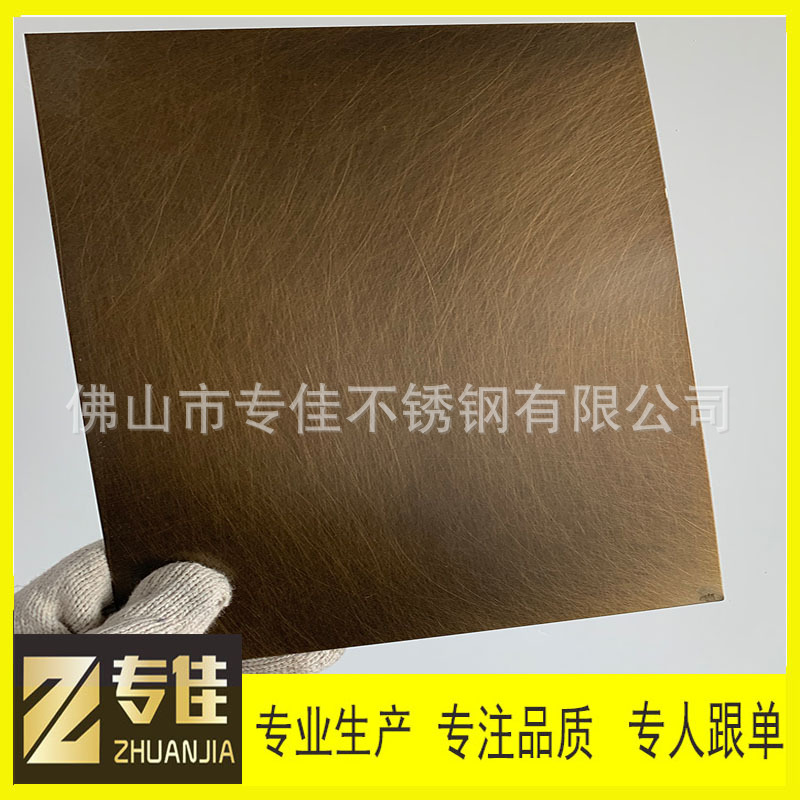 厂家直销乱纹黄古铜不锈钢板拉丝黄古铜青古铜红古铜紫铜不锈钢板