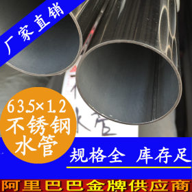 【现货直销】dn65薄壁不锈钢给水管 卡压式不锈钢水管 管件批发