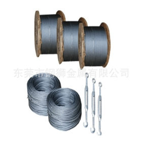 供应316不锈钢钢丝绳 304不锈钢丝绳 镀锌包塑钢丝绳 包胶钢丝绳