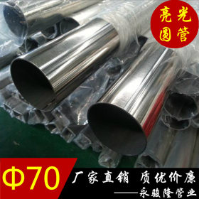 厂家直销201不锈钢管直径&Phi;70*1.9mm 提供不锈钢焊管价格表
