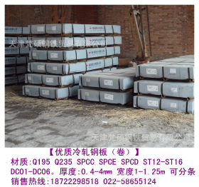 天津现货销售 Q235B冷轧板 Q235B冷轧带钢 定尺开平/分条