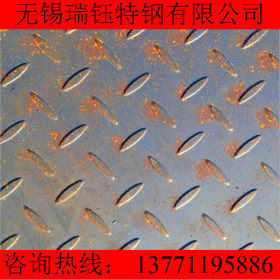 大量批发A3花纹钢板 热轧Q235B防滑钢板 Q345B花纹卷板 定尺开平