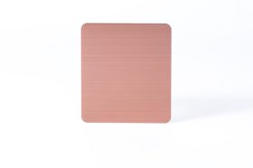 2016新款不锈钢板无指纹拉丝玫瑰红304/201钢材高端奢华饰品