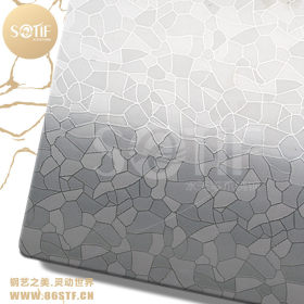 安徽橱柜厂家定做冰竹纹不锈钢压花板用作台面装饰面板