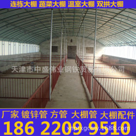 北京热镀锌钢管厂 4分6分1寸大棚管价格 冷棚暖棚安装
