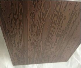 佛山亮王牌 供应不锈钢蚀刻树皮纹青古铜板材 自由纹青古铜板材