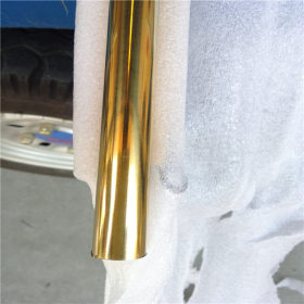 304不锈钢圆管外径141mm光面/拉丝黄钛金不锈钢圆通直径141毫米