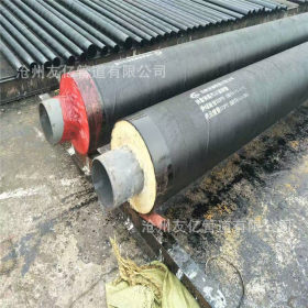 蒸汽预埋保温螺旋钢管 钢套管3油2布蒸汽保温钢管厂家