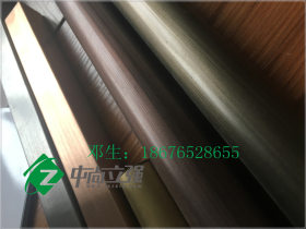 生产加工不锈钢彩色管 拉丝红古铜不锈钢管 镀铜不锈钢管材批发
