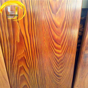 批发410不锈铁木纹覆膜板 加工覆膜木纹不锈钢 定制木纹卫浴柜