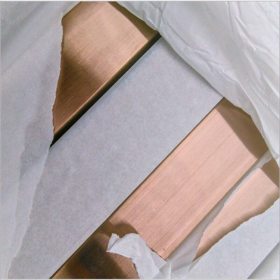 玫瑰金不锈钢矩形管10*20*0.8 真空电镀黄钛金