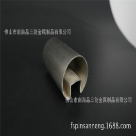 不锈钢管厂专业生产304不锈钢凹槽管51槽圆管不锈钢异型管