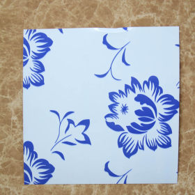 厂家直销镀锌板彩涂板 木纹花纹  型楼层板蓝花