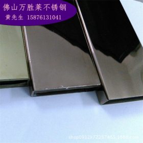 304不锈钢矩形管100*50 黑钛金不锈钢圆管76*2.5*3.0*3.5钛金直销