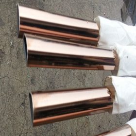 厂家直销供应玫瑰金不锈钢圆管6米玫瑰金不锈钢方管质量保证