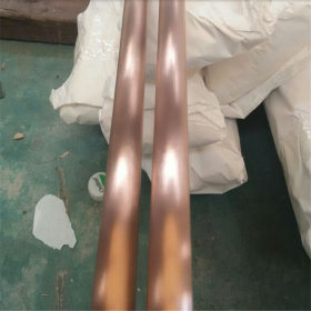 201玫瑰金不锈钢方管 304不锈钢圆管黑钛金 拉丝 镜面 可定做6米