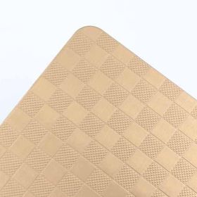 不锈钢板材304 正方格金色防指纹板 规格齐全可定制厂家供应