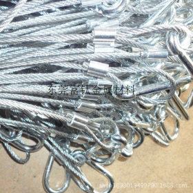 不锈钢绳高拉力端子  冲压铝套绳 电脑锁具钢丝绳 圆孔端子厂家