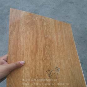 青岛不锈钢304仿木纹板 热转印木纹板 高端家具金属板材装饰定制
