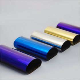 佛山201不锈钢装饰彩色管  电镀加工定制拉丝黑钛管