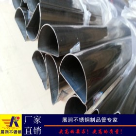 专业生产半圆形不锈钢管20*40mm201异形不锈钢管佛山异型管厂家