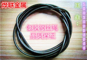 凃塑钢丝绳 包胶钢丝绳 压头钢丝绳 钢丝绳配件 吊绳 安全绳
