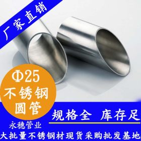 永穗不锈钢管价格表,机械制品用304不锈钢焊管Φ20*1.8现货报价表