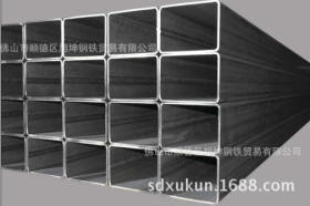 广东方管Q235B-q345方钢管黑料方管 矩形管 镀锌方管