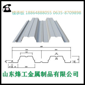 山东莒县厂家现货Q235 缩口型镀锌楼承板 压型钢承板YX70-200-600