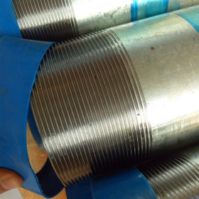 英标BS1387两端攻丝 一段螺纹 一端管箍镀锌管