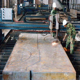 厂家直销幕墙建筑钢板Q345B切割中厚热轧板材耐候锈钢板切割加工