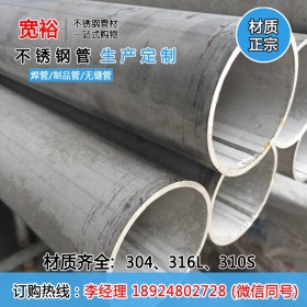 现货供应304不锈钢管60*3耐高温不锈钢工业管厂可做镜面拉丝定尺