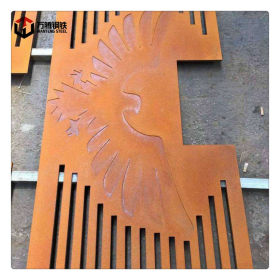 热销产品耐候钢板浮雕 q550nh耐候板 公园景观剪板加工 数控切割