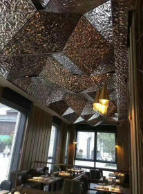 厂家直销 304不锈钢水波纹板KTV酒店吊顶装饰镜面金属板定制造型