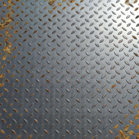 天津5.0花纹钢板批发 设备平台用Q235B扁豆型花纹板 折弯不开裂