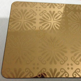 不锈钢装饰板 201镀色不锈钢板 木纹转印不锈钢板 磨砂面激光切